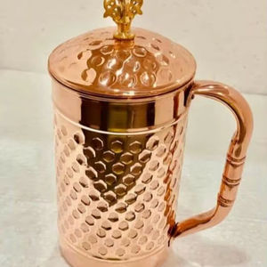 Pichet en cuivre pur le plus vendu, carafe en cuivre personnalisée pour la consommation, nouveau style pour la décoration de la maison et de la cuisine, artisanat métallique - Product Image 1