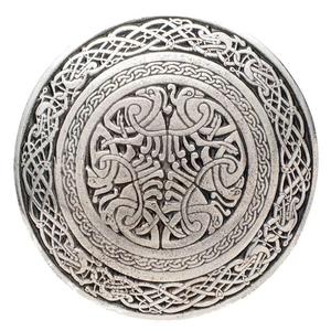 brooch is a Carrick Thistle design brooch crafted in Scotland from silver-plated pewter - Product Image 3