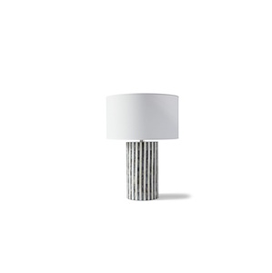 Lampe opulente en os incrusté, artisanale et décorative, luminaire de table pour chambre à coucher, salon, décoration intérieure haut de gamme - Product Image 5