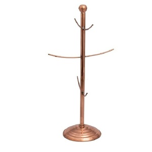 High Selling Modern Eco-Friendly Metal <b>Mug</b> Rack Kitchen Countertop Coffee Cup <b>Holder</b> <b>Stand</b> Customized Size Shape Hooks - Product Image 2