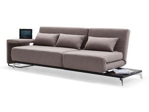 Lit de repos moderne de luxe en teck massif, convertible en canapé sectionnel multi-positions sans accoudoirs, lit de jour intelligent pliable, gain de place - Product Image 6