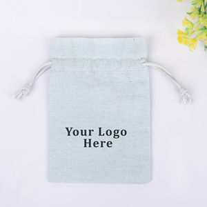 Pochette à cordon personnalisée de luxe avec logo, bleu clair, pour le rangement de bijoux, forme rectangulaire, design élégant, organiseur - Product Image 4