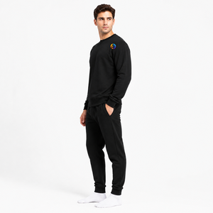 Sweat-shirt décontracté pour homme avec coutures durables et finition côtelée offrant confort, chaleur et un look épuré pour les tenues quotidiennes - Product Image 2