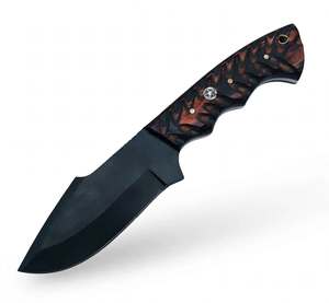 Handcrafted Black-Coated Tracker-<b>Profile</b> Craft <b>Tool</b> Carved Wood Handle Executive Display Piece - Product Image 1