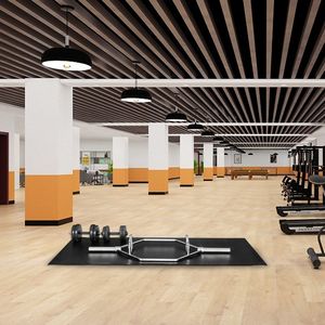 Tappetino per Attrezzature Sportive in PVC, Dimensioni Personalizzabili 200*90*0.6cm, Tappetino Nero per Ginnastica con YF - Product Image 3