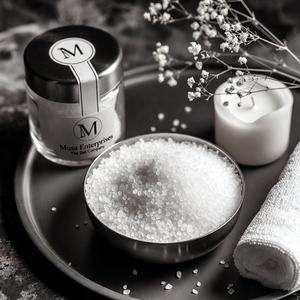 Sel de Bain Naturel Blanc à Grains Fins, Essence Minérale, Thérapie Spa, Écologique, Relaxant, Bain Corporel Cristallin, Bien-être Doux - Product Image 4