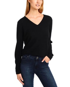 เสื้อสเวตเตอร์ถักคอวีพิมพ์ลายตามสั่งสำหรับผู้หญิง สวมใส่สบายๆ มีโลโก้ด้านหน้า เหมาะสำหรับฤดูใบไม้ร่วง/ฤดูหนาว - Product Image 5