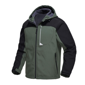 Vestes softshell imperméables chaudes d'hiver pour homme, coupe-vent zippé, vêtements de travail sur mesure, vestes softshell pour le camping en plein air - Product Image 2