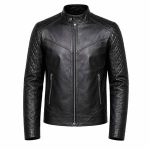 Veste en cuir véritable de qualité supérieure pour homme, vêtement d'extérieur de luxe en cuir véritable, doux, confortable, moderne, décontracté, à porter tous les jours - Product Image 2