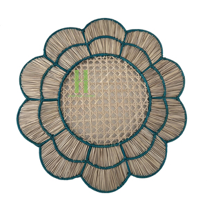 New Arrival Hot Trend Boho Seagrass Round Eco-Friendly 35cm Diameter Charger <b>Plates</b> <b>Mats</b> & Pads OEM Hot Sale Vietnam HNH Craft - Product Image 4