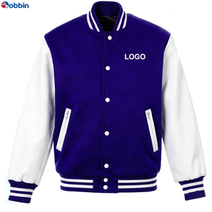 Varsity Jacket OEM Design Breathable Windproof <b>Top</b> Quality Men Embroidery Patch Uniform Men's College Baseball Jacket for Unisex - Product Image 4