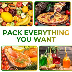 Sacs isothermes noirs de 16 "x 13" x 9 ", sac isotherme isotherme robuste pour livraison de nourriture, sacs à lunch, lot de 2 - Product Image 6