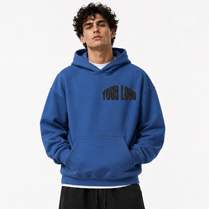 Sudadera con Capucha Personalizada para Hombre, Estilo Urbano, Gruesa, de Algodón, Talla Grande, Informal - Product Image 2