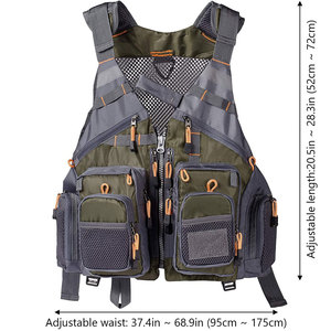 Chaleco de Pesca Transpirable para Hombre con Múltiples Bolsillos, Cierre de Cremallera, Estilo Deportivo para Exteriores, Ropa de Verano - Product Image 5