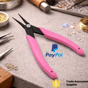 คีมหนีบจมูกแบนแบบโซ่ละเอียดทนทานเครื่องมือทำเครื่องประดับสเตนเลสปลายมีความแม่นยำสำหรับการซ่อมลูกปัดด้วยตัวเอง - Product Image 3