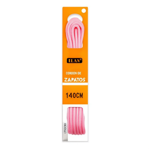 Laccio per scarpe Ilan 140 cm colore rosa per sneakers - Product Image 1