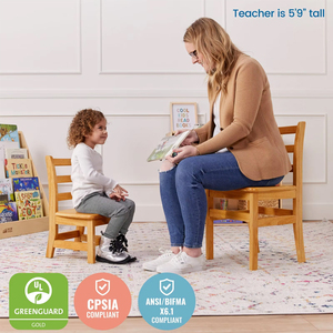 Ensemble table et chaises Montessori en bois massif <span class=keywords><strong>de</strong></span> 12 pouces pour la <span class=keywords><strong>maternelle</strong></span>, la garderie, les activités des enfants, meubles <span class=keywords><strong>de</strong></span> classe - Product Image 2