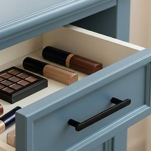 Poignée de tirage en alliage de zinc minimaliste moderne, noir mat, pour armoire d'hôpital, durable et écologique - Product Image 5