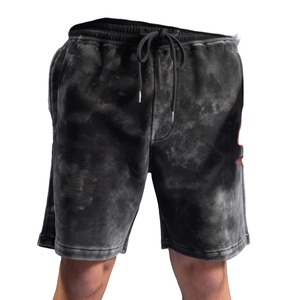 Shorts de basketball unisexes personnalisés pour hommes, 100 % coton, 5 pouces, effet délavé, motif uni, style décontracté - Product Image 1