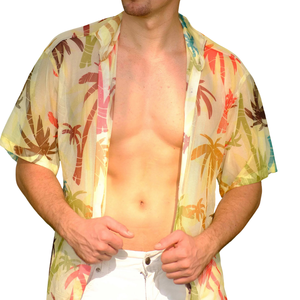 <b>Mens</b> Solid Full Sleeve Casual <b>Shirt</b> Regular Fit Lightweight 100% Cotton Breathable <b>Beach</b> Vacation Summer Wear - Product Image 1