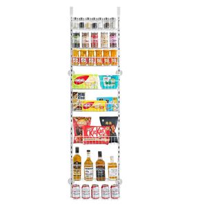 Organizzatore da Cucina a 8 Ripiani in Acciaio Resistente, Regolabile, da Appendere Sopra la Porta, Porta Spezie da Parete - Product Image 1