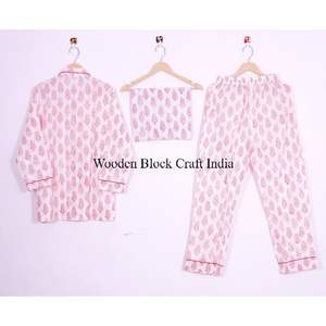 Ensembles de pyjamas floraux doux, confortables et respirants pour femmes et couples, style vintage pour les saisons été, automne et hiver - Product Image 5