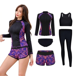 Wholesale Digital Printed <b>Women</b> Short Sleeve Gym Sports Rash Guard UPF 50+ <b>Compression</b> Surfing Yoga T Shirt Quick Dry - Product Image 5