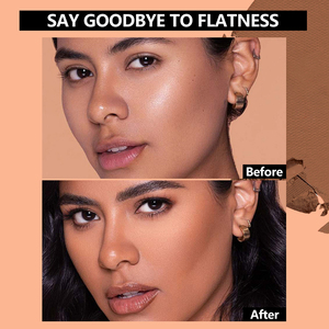 Paleta de Polvo Compacto Mate para Contorno, 9 Colores, Polvo Suave y Ligero, Resistente al Agua, Maquillaje Facial de Larga Duración, Marca Privada - Product Image 5