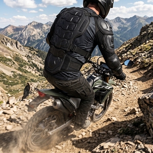 Protection dorsale professionnelle impex pour moto tout-terrain, respirante, homologuée CE, pour la protection des lombaires - Product Image 4