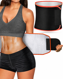 Cinturón de sudoración ajustable para cintura, con revestimiento plateado, efecto sauna, moldeador de cuerpo con soporte lumbar para hombres y mujeres, para entrenamiento en el gimnasio. - Product Image 1