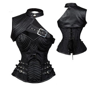 Women's <b>Best</b> Tummy Control Corset Body Shaper with Silk & Real Leather Breathable Eco-Friendly Design Zipper - Product Image 4