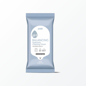 แผ่นเช็ดทำความสะอาดเครื่องสำอาง Prreti Korean K-Beauty Hyalruronik Cleansing Tisyu 20 แผ่น ผลิตในเกาหลี ผลิตภัณฑ์ดูแลส่วนบุคคล ของใช้ในครัวเรือน - Product Image 6