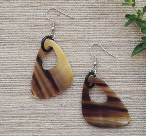 Latest Eco-Friendly Horn <b>Earrings</b> India Modern Fashion Jewelry Stylish Girls | Handmade Natural Shape Durable Art Collectible - Product Image 5