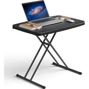 Mesa Plegable de 30 Pulgadas con Altura Ajustable, Escritorio Pequeño, Bandeja para TV, Soporte para Laptop, Mesa Plegable Resistente para Camping - Product Image 1