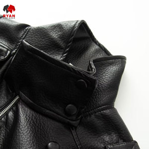 แจ็คเก็ตหนังผ้าเนื้อนุ่มสบาย ซิปปิดแบบสั่งทำพิเศษ ดีไซน์โดย Ryan Pro Gear พร้อมโลโก้สั่งทำพิเศษ สวมใส่สบายๆ - Product Image 2