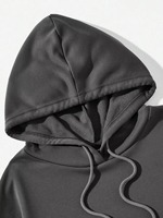 Gotik Örümcek Ağı Baskılı Kapüşonlu Sweatshirt Erkek Regular Fit Sonbaharlık Siyah Pamuklu Fransız Havlusu Sırt Logolu