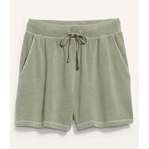 Nouveaux shorts de jogging pour femme en molleton de coton délavé à l'acide, taille haute avec cordon de serrage, design personnalisé, qualité supérieure - Product Image 3