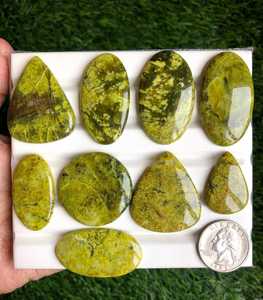 Natural Green Opal Made By MAHNAJ GEMS Loose Gemstone Wholesale Bulk Supply Cabochon For Jewelry Making - Product Image 6