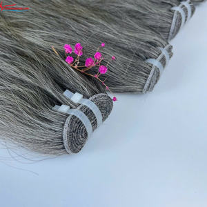 Cabello gris natural de alta calidad, 100% premium y auténtico cabello humano vietnamita, paquete de cabello gris de 100 gramos. - Product Image 3