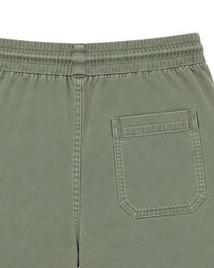 Shorts de bain pour hommes personnalisés en vert sauge, séchage rapide, shorts de plage, taille élastique, cordon de serrage, shorts décontractés pour les vacances - Product Image 6
