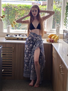 Hand Block Print Cotton <b>Sarong</b> Pareo Scarf – Floral Blue Beach <b>Wrap</b> Lightweight Summer Cover-Up Women’s Swimwear <b>Wrap</b> - Product Image 4