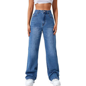 Pantalones Vaqueros Modernos para Mujer, Corte Ajustado, Cómodos, Mezcla de Algodón, Ideales para Ropa Casual, Oficina y Viajes - Product Image 6