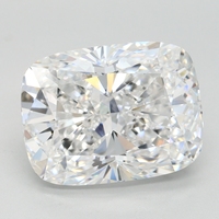 Diamant de laboratoire cultivé certifié IGI, 3,00 carats, taille coussin modifiée, couleur D, pureté immaculée, LILABA ENTERPRISE, pour la fabrication de bijoux