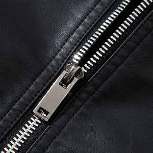 OEM Customized Genuine Cowhide <b>Men</b> <b>Leather</b> <b>Jackets</b> Winter <b>Men</b> Casual Zipper Plain Color <b>Leather</b> <b>Jacket</b> for <b>men</b> - Product Image 4