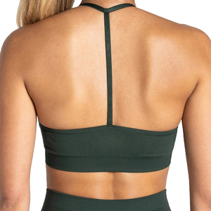 Sujetador Deportivo Sin Costuras de Alta Calidad para Mujer, para Fitness y Yoga, Top Deportivo con Logotipo Frontal, Ropa Deportiva Nueva - Product Image 3
