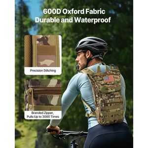 Zaino da uomo 3L TPU per idratazione della vescica in acqua da donna tattico Molle idratazione Pack per escursioni in bicicletta e campeggio - Product Image 4