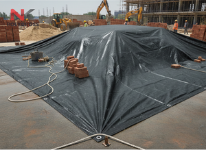 Bâche toutes saisons pour matériaux, stabilisée aux UV, haute résistance, pour la protection des matériaux en entrepôt, construction et industrie - Product Image 3