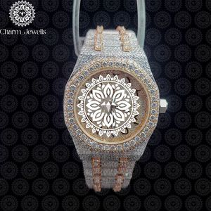 Charm Jewells Luxury Stainless Steel Watch 42mm Round Dial Sapphire Crystal Quartz Movement <b>Chronograph</b> Unisex Fashion Design - Product Image 3