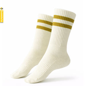 Calcetines Deportivos SAMAVIA de Punto, Color Liso, 100% Poliéster, para Yoga, Uso Diario, Cómodos, Duraderos, OEM Disponible, Precio Bajo, Juveniles - Product Image 5