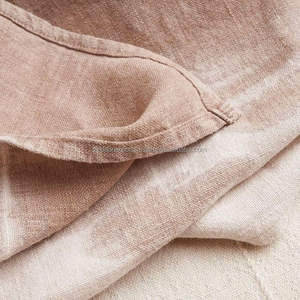 Serviette en lin blanche à motif coquille Saint-Jacques pour la décoration de table, durable, lavable et écologique. - Product Image 3